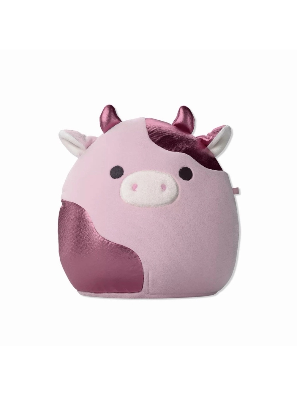 Ulta Beauty Pink Metallic Cow Plush Pillow